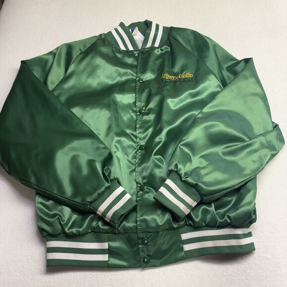 Flight Other - Vintage 1997 Argosy Casino St. Patrick’s Day Bomber Jacket